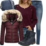 Skinny Jeans Outfits für den Winter image