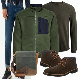 Outfit mit Schwarz Stiefel Rieker "Alltags Outfit"