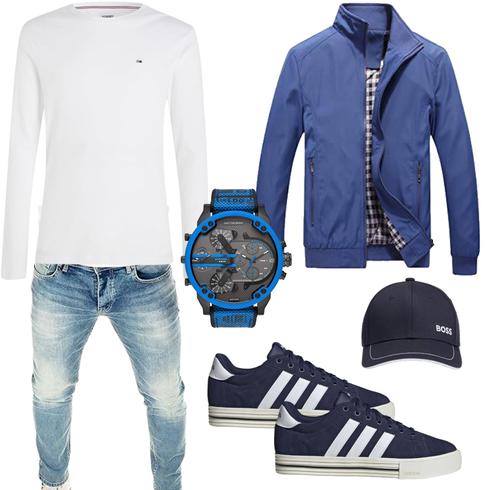 DunkelBlau/Blau/Grau Langlaufjacke/Ripstopjacke/Herbstjacke/Innenfutter Jacke/2in1 Jacke/Sportjacke/Leichte Jacke/Sommerjacke/Nylonjacke/Jacke mit Seitlichem Reißverschluss/Frühlingsjacke Allthemen kombinieren