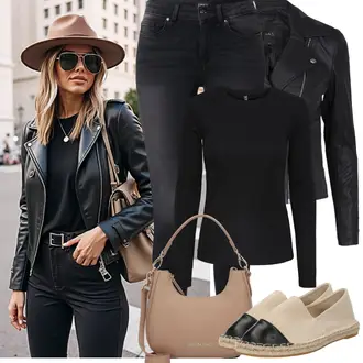 Outfit sa Bež/Krem espadrila/espadrila sandala/espadrila mula About You "Proljetni Outfit"