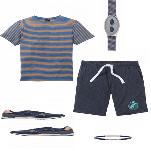 Grau Sportschuh Dockers by Gerli kombinieren