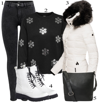 tenues avec Blanc/Crème/Beige Veste en Duvet/Doudoune/Veste extraordinaire/Veste de Ski/Veste de Neige/Doudoune D'été/Veste d'Hiver/Parka d'Hiver/Manteau avec Col en Fourrure/Manteau avec Fermeture Éclair/Manteau en Duvet/Parka/Manteau matelassé/Manteau d'Hiver Navahoo "tenues parfaite"