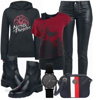 Outfit mit Blau Game of Thrones "Black Premium by Shirt"