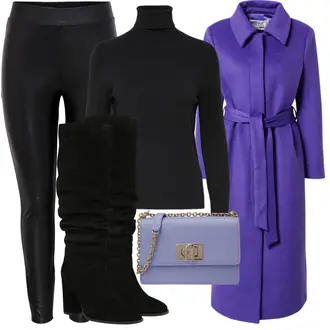 Elegante Outfits mit Schwarz Leggings Große Größe/Lederimitathose/High Waist Legging/Latex Leggings/Lederlegging/Leggings Lederoptik/Leggings mit Schlitz/Gefütterte Leggings/Blickdichte Leggings/Geformte Legging/Treggings/Lack Legging Only "Elegantes Winter Outfit"