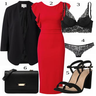 Outfit sa Crna Sandale New Look "Tvoj otmjeni outfit"