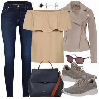 Gefütterte Outfit mit Grau/Beige/Lila/Braun Mantel/Herbstjacke/Bikerjacke/Cordjacke/Außergewöhnliche Jacke/Jacke mit Seitlichem Reißverschluss/Lederjacke/Motorradjacke/Frühlingsjacke/Sommerjacke/Wolljacke Freaky Nation "Mustang Style"