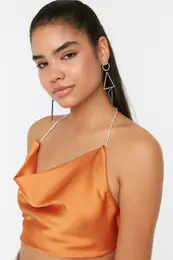Orange Detailed Bustier