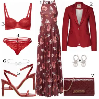 Outfit sa Crvena Love Moschino "Letnje Večernje Outfit"