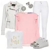 Schwarze Only Wide Leg Jeans Outfits image