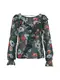 TOM TAILOR DENIM Bluse dunkelgrün / mischfarben