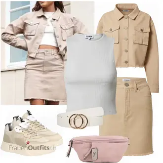 Outfit mit Grau Sneaker Steve Madden "Schöner Sommer Look"