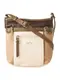 TOM TAILOR Umhängetasche JUNA beige / braun / hellbraun