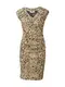 Kaffe Kleid ''''Esta'''' schwarz / gelb / weiß