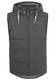 !Solid Dry Herren Weste Steppweste Outdoor Weste Mit Kapuze Und Stehkragen, Größe:3XL, Farbe:Dark Grey (2890)