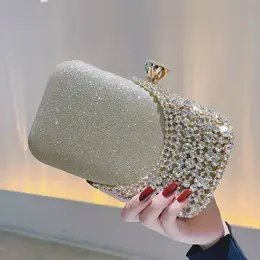 Crystal Evening Clutch Wedding Purse Bridal Prom Party Sparkling Evening Clutch Rhinestone Glitter Tote