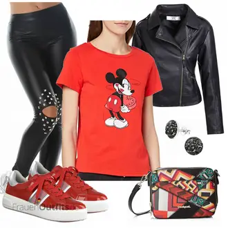 Biker Outfit mit Schwarz/DunkelBlau/Blau Motorradjacke/KunstLederjacke/Bikerjacke ZAKASA "Einzigartiges Freizeit Outfit"
