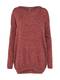 ICHI Feinstrickpullover Marat LS blutrot