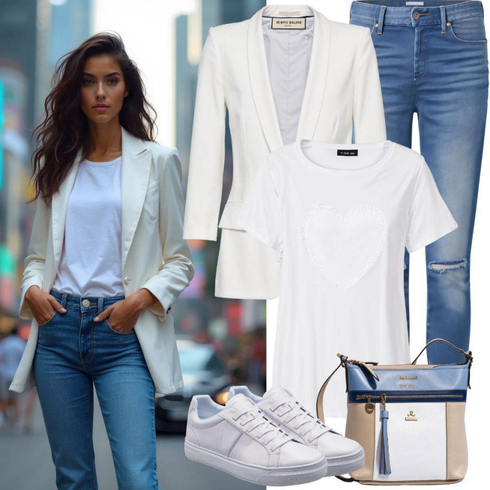 Comment poter Bleu/Bleu clair Pantalon Grande Taille/Leggings Grande Taille/Jeggings/Pantalon Moulant/Pantalon Slim/Pantalon Push-up/Pantalon en Bengaline/Pantalon 5 Poches/Pantalon Stretch/Pantalon avec Fente/Jeans Femme Longueur 7/8/Jeans Capri/Chaussures en Cuir/Jeans Thermiques/Jean Push-up/Jean Court/Jeans avec Fente/Bottine Cheville/Jean Coupe Slim/Veste en Cuir/Veste en Cuir pour Homme/Veste d'Hiver/Jeans à Enfiler S.Oliver avec Blanc Chemise et Haut/T-shirt à Manches Courtes/T-shirt Fantaisie/T-shirt Surdimensionné (or Oversize T-shirt)/T-shirt de Maternité/Chemise Imprimée/T-shirt avec Imprimé/T-shirt D'entraînement/Chemise en maille weekday