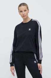 Majica z dolgimi rokavi 3-Stripes Longsleeve enska, rna barva, IU2412