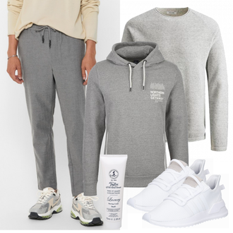 Outfit mit Weiß Sneaker Adidas Originals "Alltags Outfit"