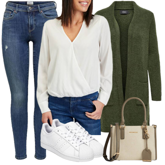 Outfit sa Bijela Torba Geox "Jesenski outfiti"