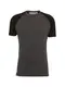 Naketano T-Shirt Dachrinne graumeliert / schwarz
