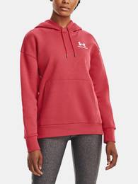 Sweatshirt Essential Fleece Hoodie-RED - Women