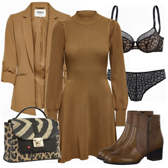 Outfit mit Schwarz Unterhose Lascana "Modisches Frühlingsoutfit"