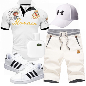 Outfit mit Weiß Accessoire Lacoste "Cooles outfit"
