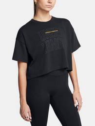 Women's T-Shirt UA W VARSITY MIX HW SS CROP - Ladies