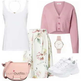 Outfit mit Weiß Tank Top Superdry "Frühlings Outfit"