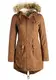 DESIRES Anna Damen Winter Jacke Parka Mantel Winterjacke gefüttert mit Kunst-Fellkapuze Und Teddyfutter, Größe:L, Farbe:Cinnamon (5056)