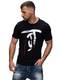 JACK & JONES Herren T-Shirt Kurzarmshirt Top Print Shirt Casual Basic O-Neck (XL, Tap Shoe/Chi/2)