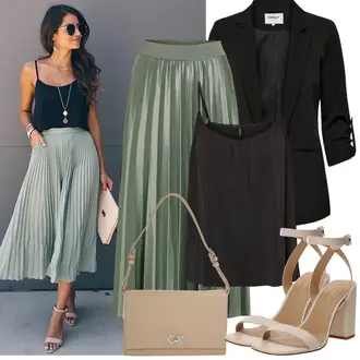 Basic Outfit sa Crna Kargo Blejzer/Oversize Sako/Kožna Jakna za Muškarce/Kratki Sako/Dugi Sako/Sako od smokinga/Sako Jakna/Boyfriend Sako/Casual Sako/Sakoi za Bluzu/Kožna jakna za muškarce Only "Proljetni Outfit"