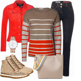 Outfit mit Beige Stiefel Gabor "Perfekt für den Herbst"