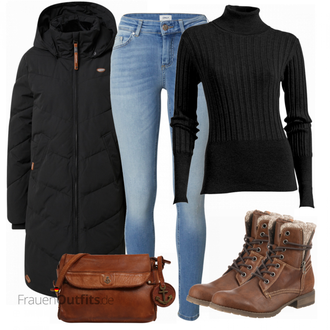 Outfit mit Rot Stiefel Tom Tailor "Cooles Herbst Outfit"