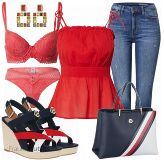 Outfit mit Blau EDC by Esprit "Casual Sommer Outfit"