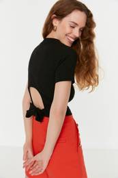 Blouse - Black - Slim fit