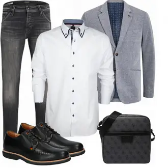 Business Outfits mit Schwarz Jeans Jack & Jones "Business Outfit"