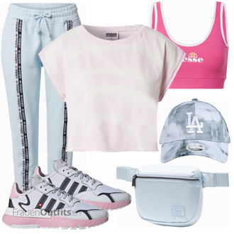 Outfit mit Rosa Top Ellesse "Sportliches Sommer Outfit"