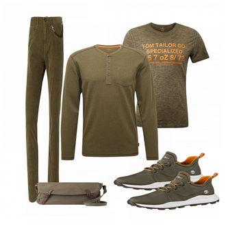 Outfit mit Grün Sneaker Timberland "Fuer den Fruehling"