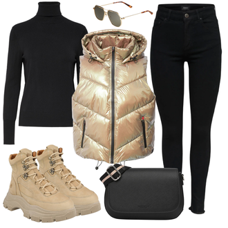 Outfit mit Braun SchnürStiefelette Apple of Eden "Modischer Look für den Herbst"