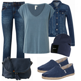 Outfit mit Espadrille TOMS "Freizeit Outfit"