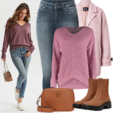 Blaue Only High Waist Jeans Outfits image