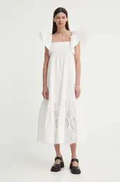 Bombana obleka Rsum BeniseRS Dress bela barva, 122051192