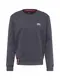 ALPHA INDUSTRIES Sweatshirt dunkelgrau / naturwei