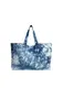 VIOLETA by Mango Shopper ''''Tiedye-I'''' weiß / blau / rauchblau