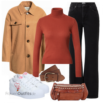 Outfit mit Strickjacke DeFacto "Freizeit Bekleidung"