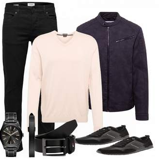Outfit mit Weiß/Schwarz Uhr Armani Exchange "TOMMY HILFIGER"
