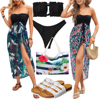Outfit mit Gelb Strand-Accessoire/Beachwear SEBOWEL "Outfit für den Sommer"
